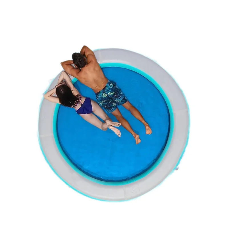 Customize Inflatable Floating Platforms Water Hammocks Brushed Finish Custom-Made Structures Model