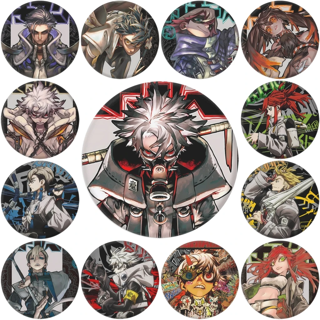 

58 мм аниме Gachiakuta GACHI AKUTA Dear Santa Li глазурь Зодил Тифон Руд Косплей Костюм Значок Pin SPTE Жесть Брошь ﻿ Опора Gilf