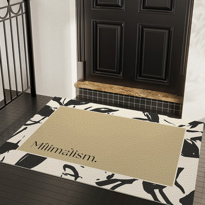 American Style Cream Wind Coil Entrance Door Mat Entrance DoorFoot Mat Entrance Door and High Grade Stain Resistant Carpet