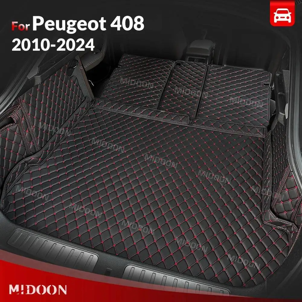 

Auto Full Coverage Trunk Mat For PEUGEOT 408 2010-2024 23 22 21 20 19 18 17 16 15 14 13 12 Car Cargo Liner Interior Accessories