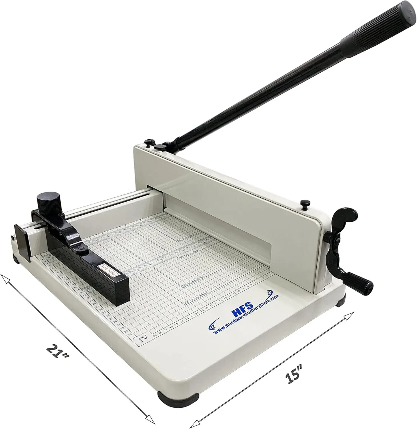 Heavy Duty Guillotine Paper Cutter 400 Sheet Capacity | Solid Steel Construction (A4-12'' paper cutter)