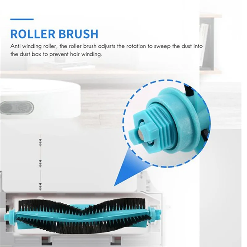 

ABEZ Vacuum Main Brush Replace For Conga 3490 4090 5090 Xiaomi STYJ02YM Viomi V2 Vacuum Cleaner Replacement Parts Main Brush