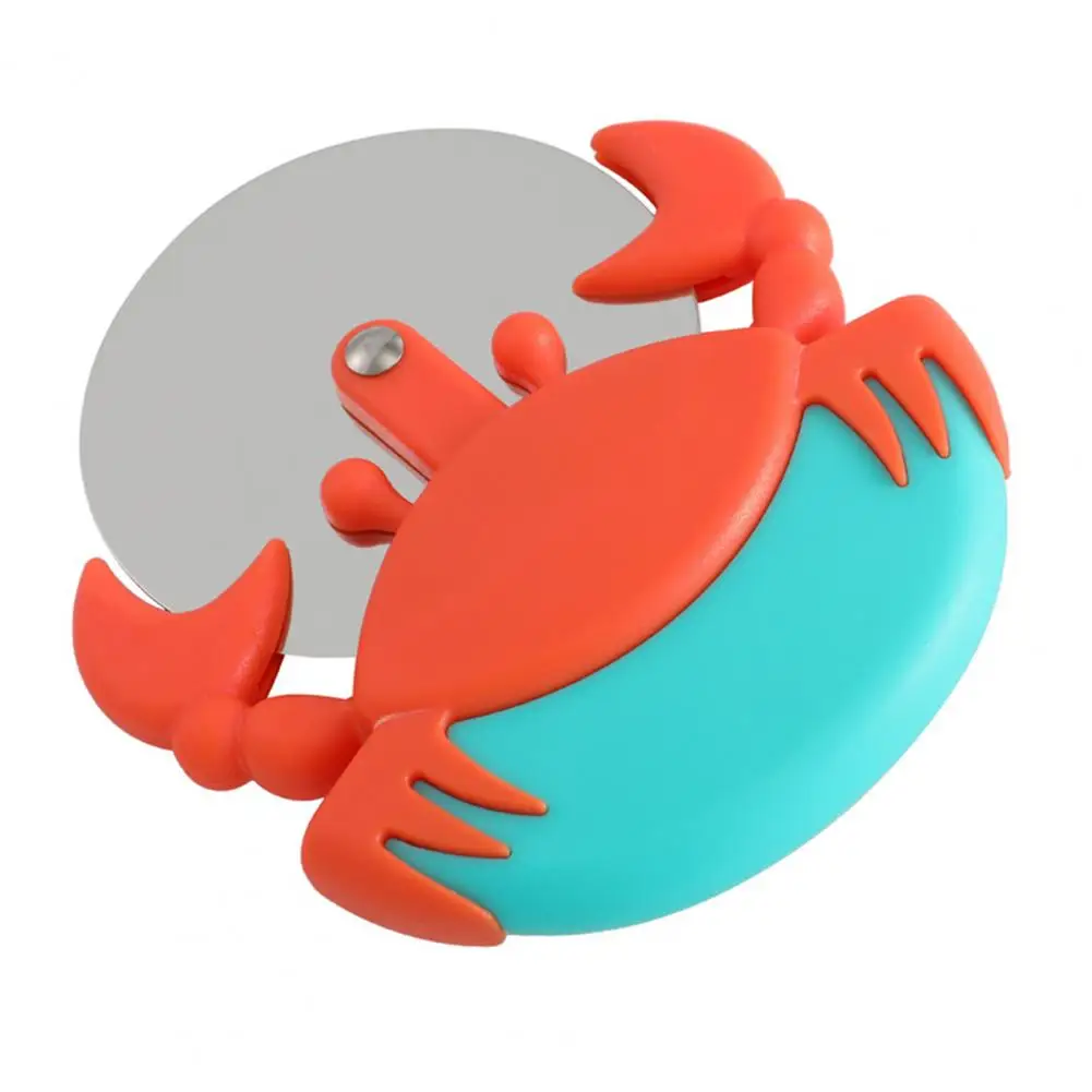 Crab Shaped Pizza Cutter Crab Shape Pizza Cutter Wheel Stainless Steel Kitchen Gadget for Pastries Sandwiches Cute for Safe