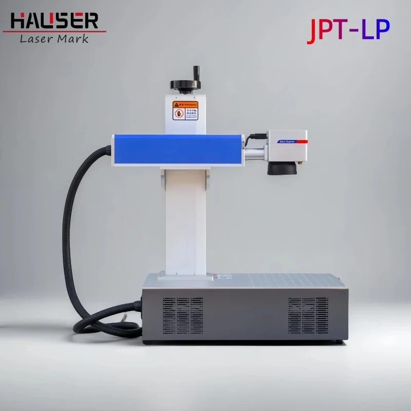 Desktop Metal Fiber Laser Marking Engraving/Cutting Machine 20-50W CNC Air-Cooled DXF/BMP/AI/DWG Supported Multifunctional