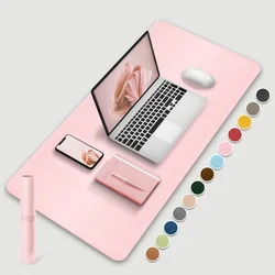 1 Pcs Large Size 60*30mm Office Desk Protector Mat PU Leather Waterproof Mouse Pad Desktop Keyboard Desk Pad Gaming Mousepad