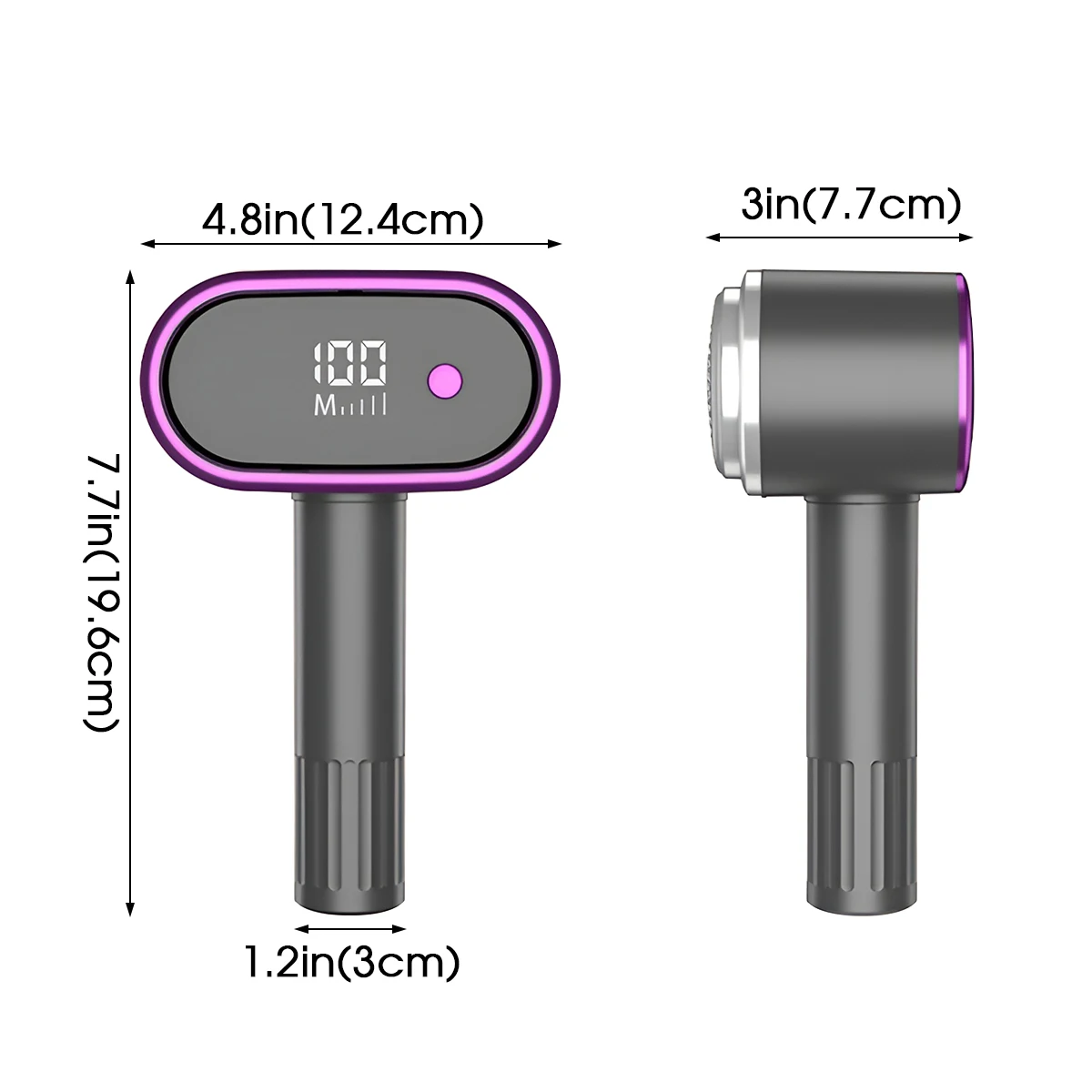 Portable Electric Clothes Shaver with Dual Head 5-Speed Digital Display 800mAh Rechargeable Fabric Lint Remover