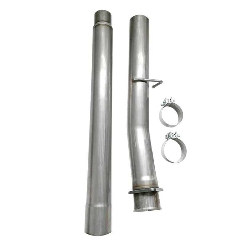 4 Inch DPF Kit Pipe Exhaust Downpipe Back for for 2011-2022   F250 F350 F450 Super    6.7L     Cat&DPF Exhaust Pipes