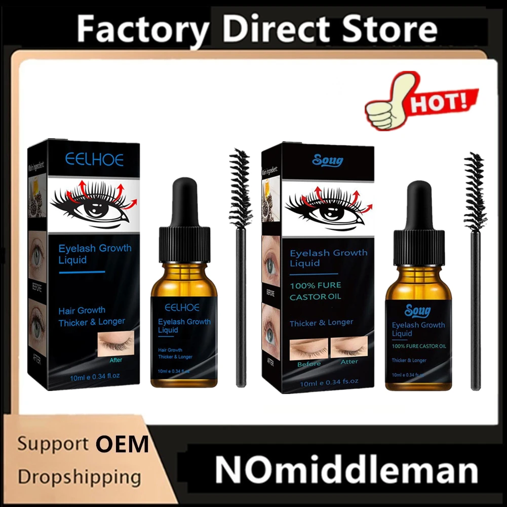 Eyebrows Natural Thick Slender Curl Curl Moist Natural Castor Oil Growth Liquid Serum Extension Eyelash Female Makeup Product
