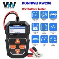 KONNWEI-probador de batería de coche KW208, 12V, probador de carga, Analizador de alternador automotriz, prueba de voltaje de forma de onda para coche/motocicleta
