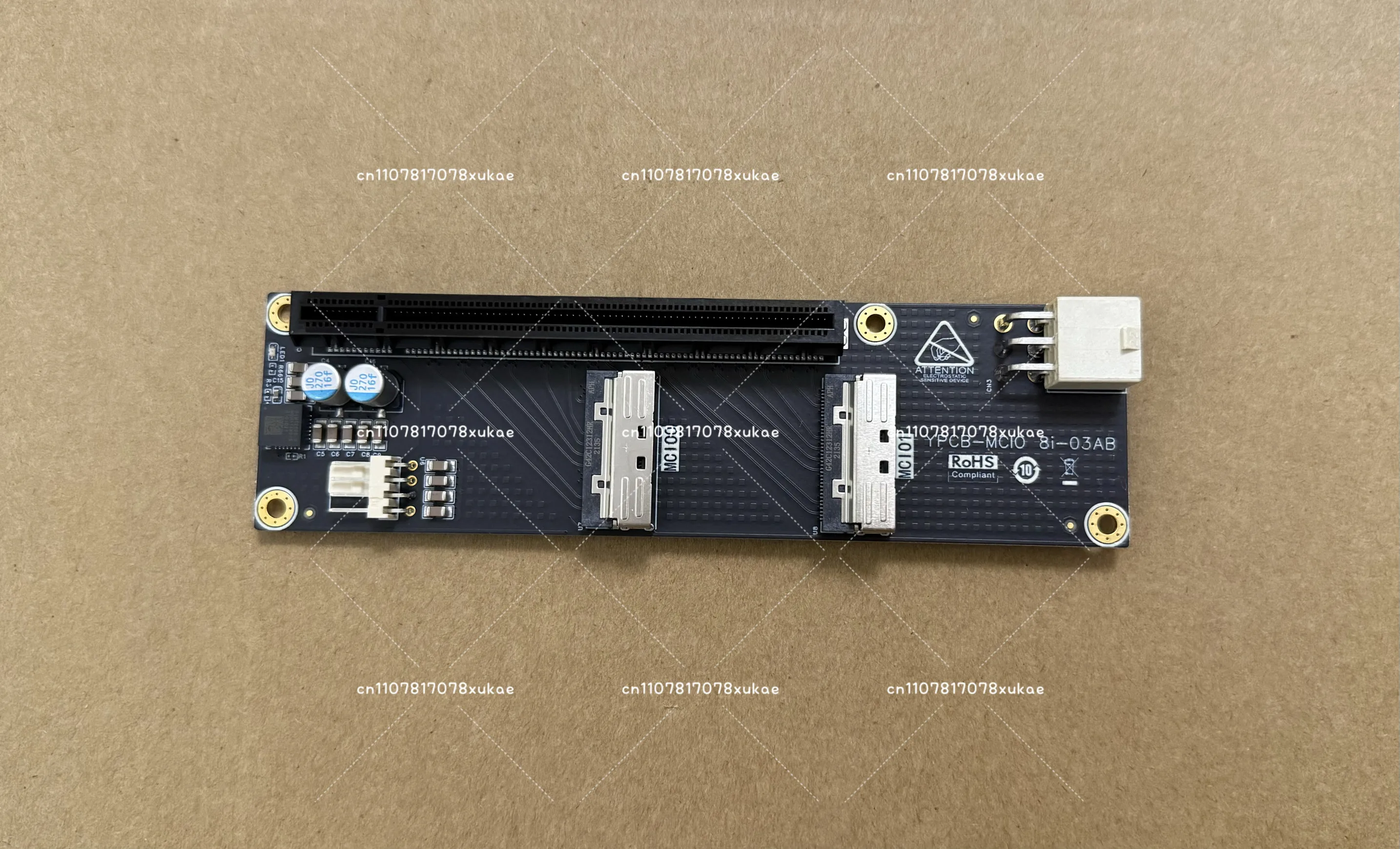 

Mcio To Pcie Adapter Card PcieX16 Up To Pcie 5.04.03.0 New