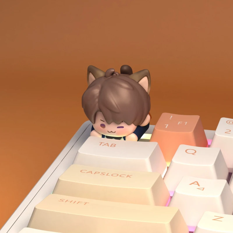 Love and Deepspace Anime Figure Xavier Personalized Creativity Single Design Resin Advanced Cute Keycaps Mechanical Keyboard
