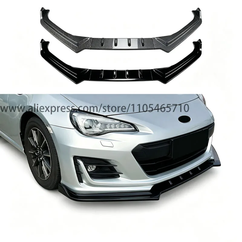 For Subaru BRZ 2017-2020 Front Bumper Lip Front Splitter Lower Spoiler Aerodynamic Exterior Mod Accessories