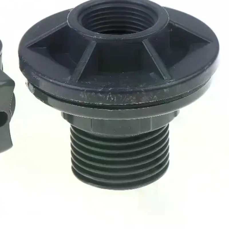 1Set PVC Water Barrel Adapter, Durable Water Tank Adapter With Valve, Quick Installation Rainwater Collection Connector Kit