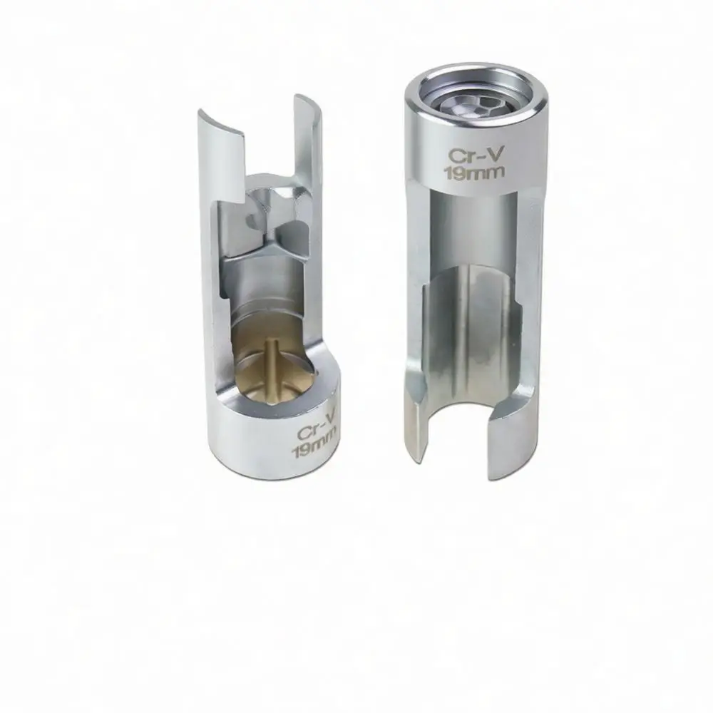 Chrome Vanadium Flare Nut Socket 17mm 19mm Open End Design For Oxygen Sensor Removal Auto Repair Tool For Diesel Injectors