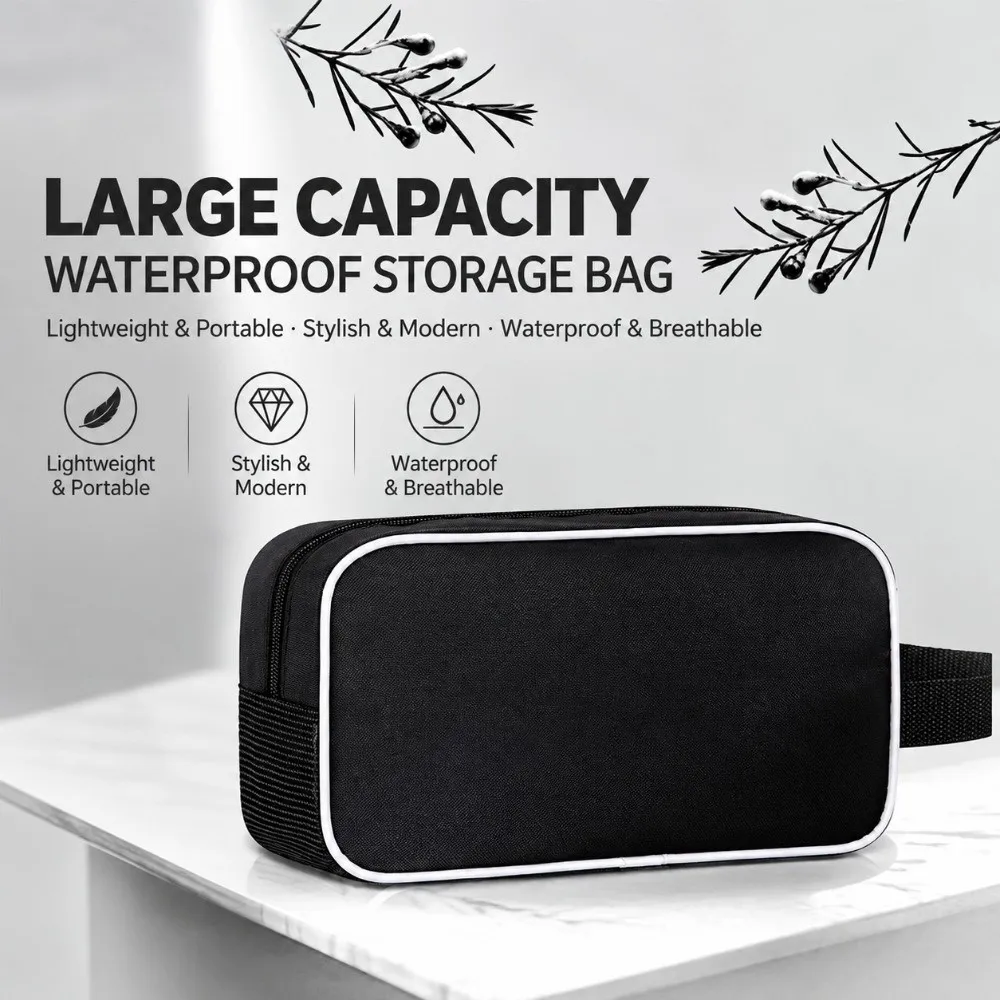 Portable Waterproof Swimming Bag PVC Large Capacity Storage Bag Zipper Handheld Bag Outdoor Travel