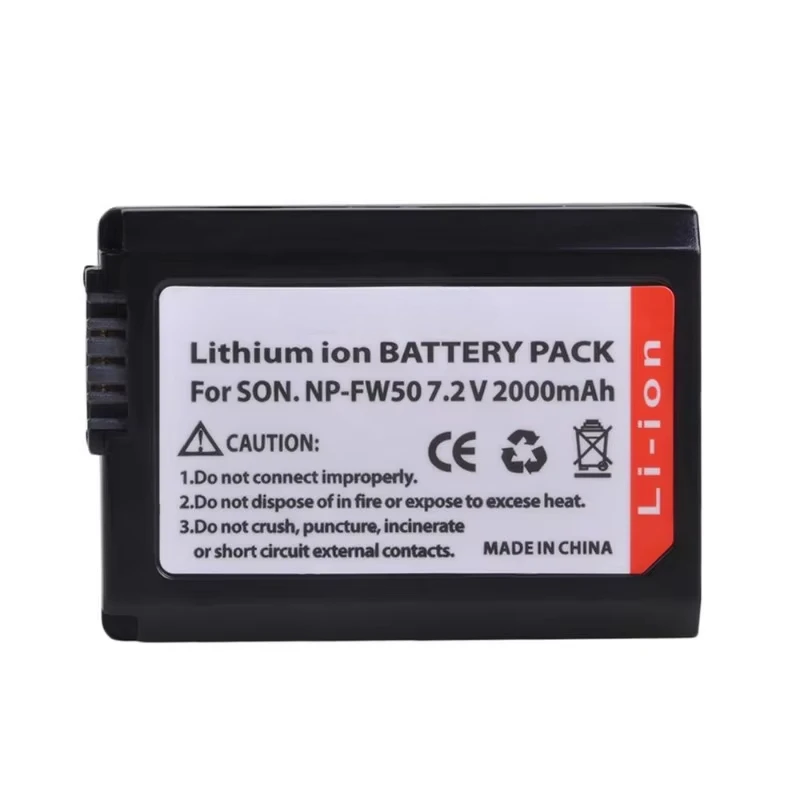 2000mAh NP-FW50 NP FW50 Battery for Sony A6000 A6400 A6300 A6500 A7 A7II A7RII A7SII A7S A7R A7S2