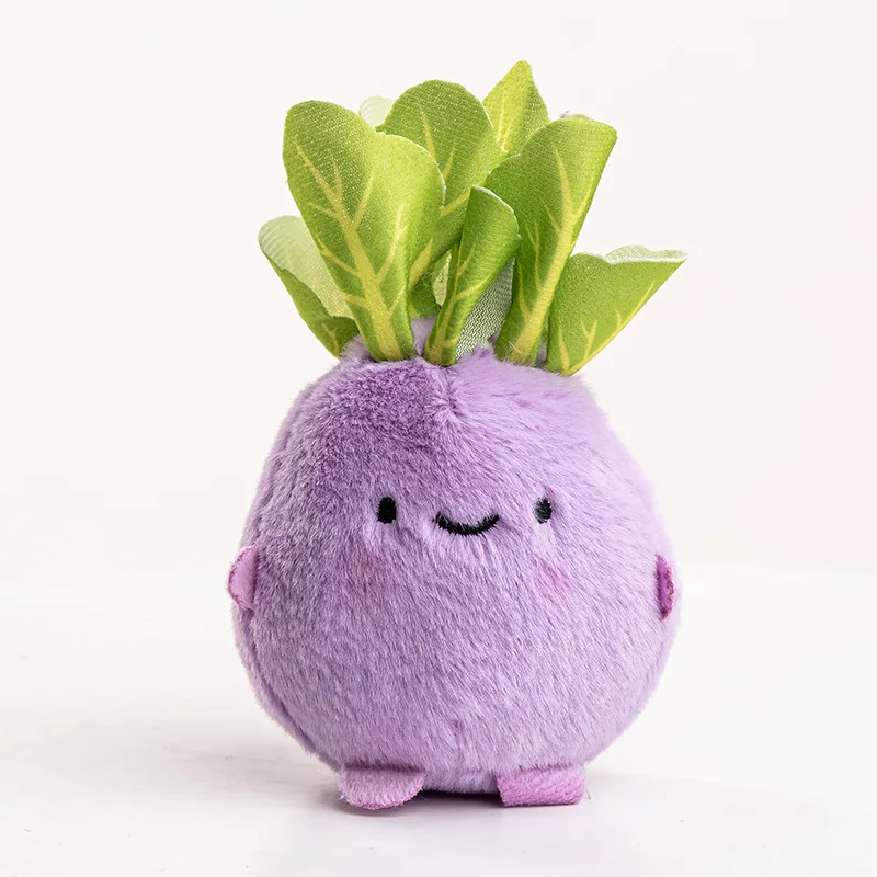 الإبداعية kohlrabi أفخم قلادة لطيف الملفوف لعبة دمية حقيبة قلادة دمية المفاتيح دمية