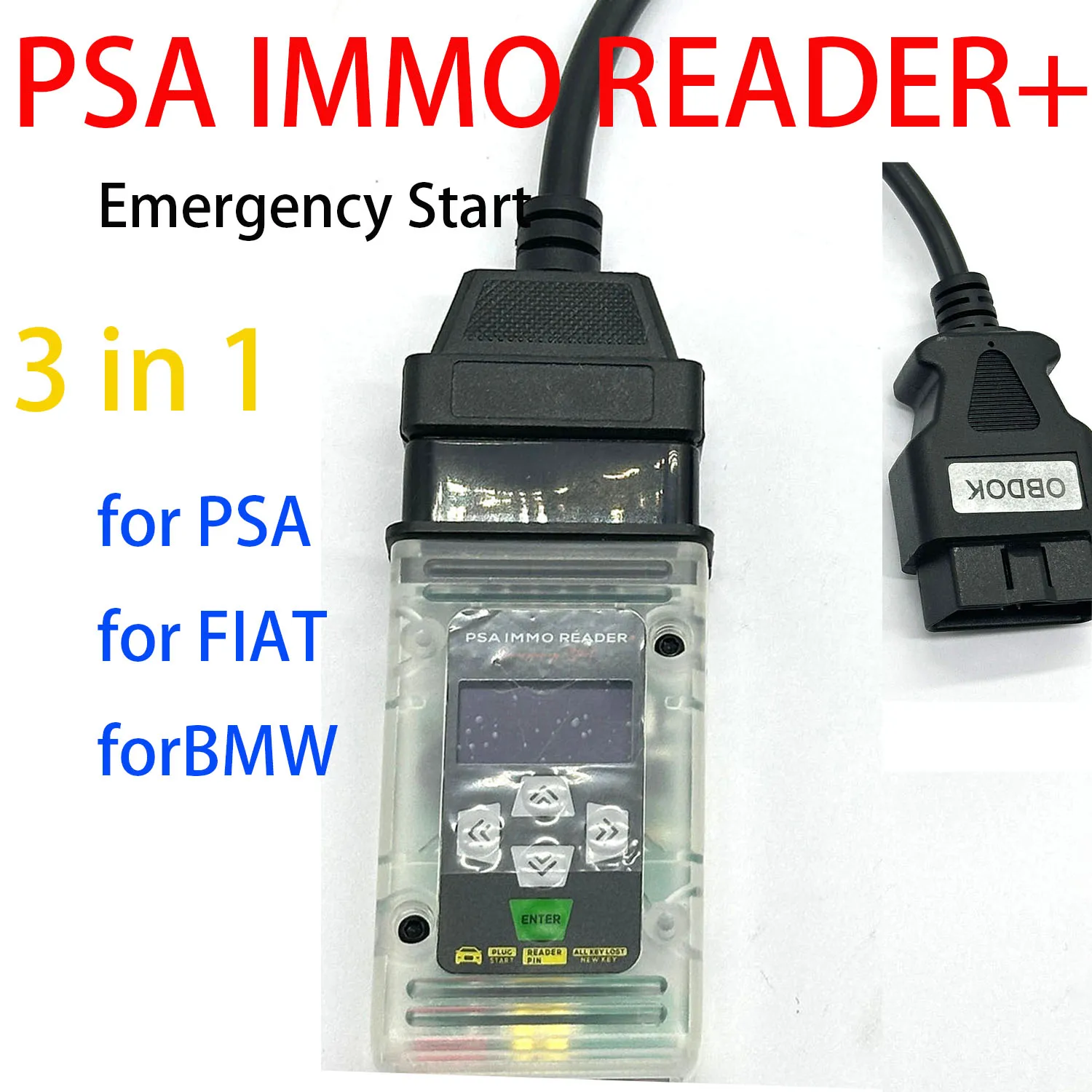 

Инструмент для чтения PIN-кода и программирования автомобилей PSA Immo Reader: экстренный запуск при полной утере ключей для Fiat и BMW, автомобильные аксессуары