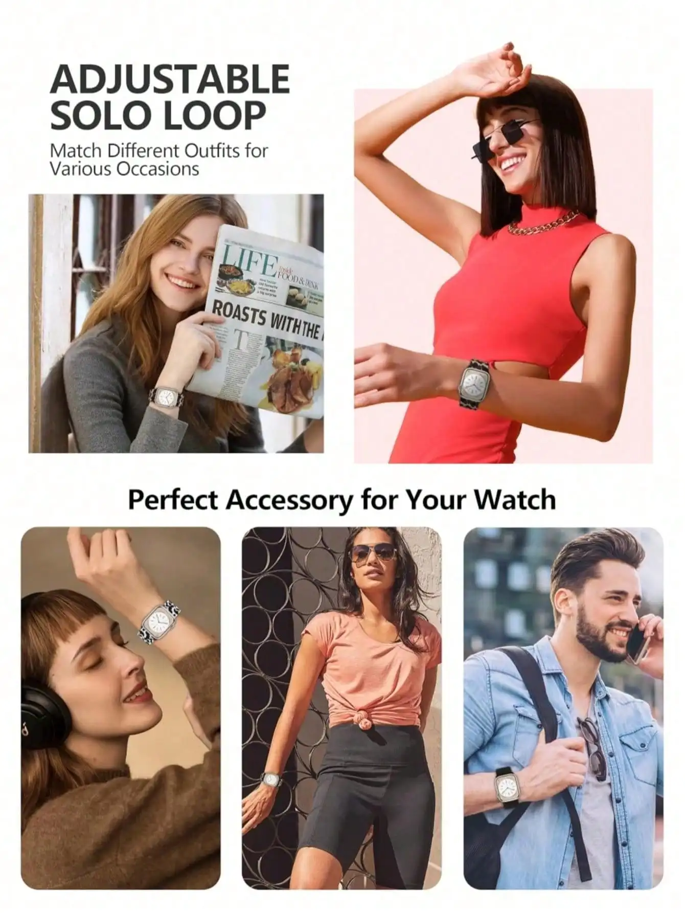 3 Packs Leopard Stretchy Solo Loop Band Compatible With Apple Watch Band 38mm 40mm 41mm 42mm 44mm 45mm 46mm 49mm For Women Men, Cheetah Adjustable Sport Elastic Nylon Strap For Apple Watch Series Ultra/SE/10/9/8/7/6/5/4/3/2/1，sj25052338822341930