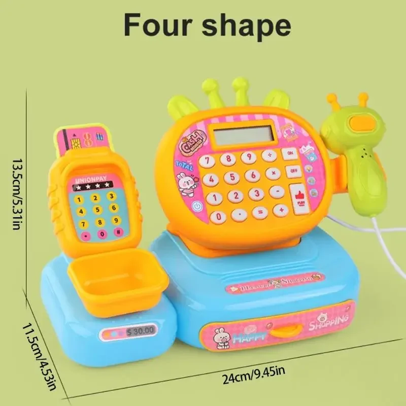 บทบาทเล่นร้านขายของชำของเล่นเครื่องคิดเลขทำงานเครื่องมือพัฒนาเด็กปฐมวัยสำหรับทักษะทางสังคมอาคารอายุ 3 + 15UB