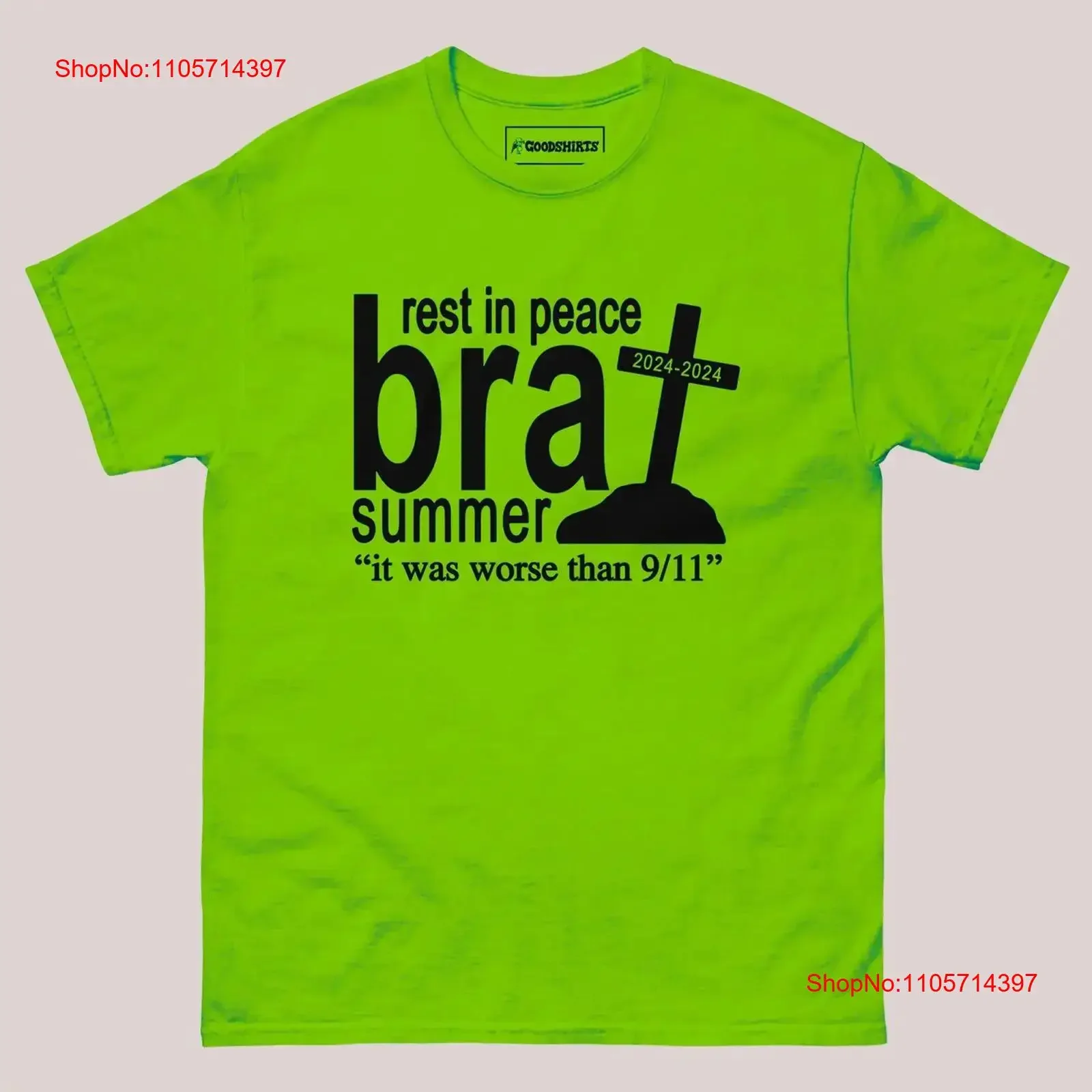 Rest in Peace Brat Summer shirt vintage Washed Casual Breathable Unisex graphic Comfortable homme Stylish Stretched