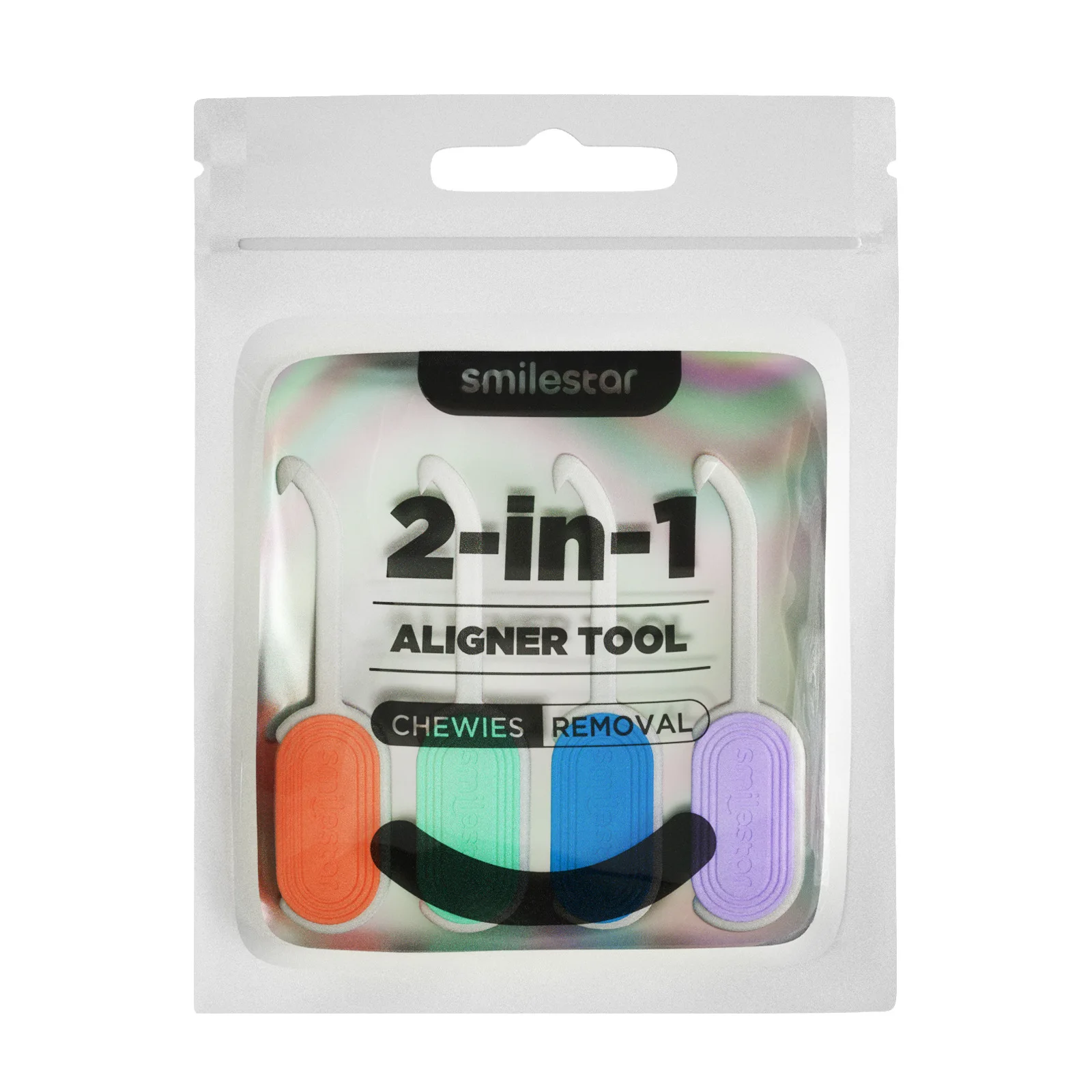 4pcs Dental Orthodontic Braces Removal Plastic Hook Brackets Extractor 2-in-1 Aligner Chewies Hand Held Oral Care Dentistry