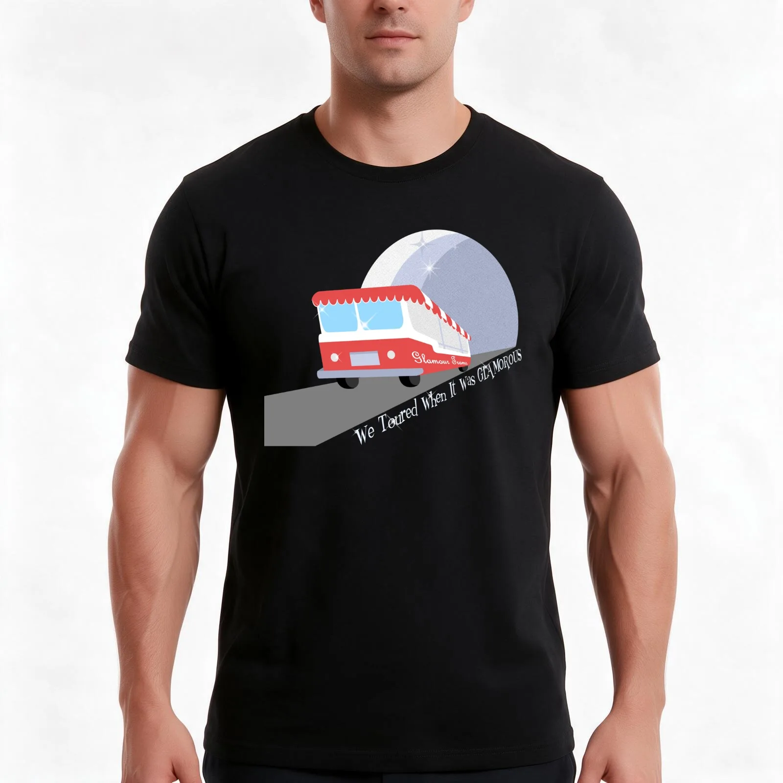 USH Tour Guide Glamor T-Shirt Summer Casual Cotton Tee Oversized Streetwear Tops Vintage Graphic Print Unisex Men Women