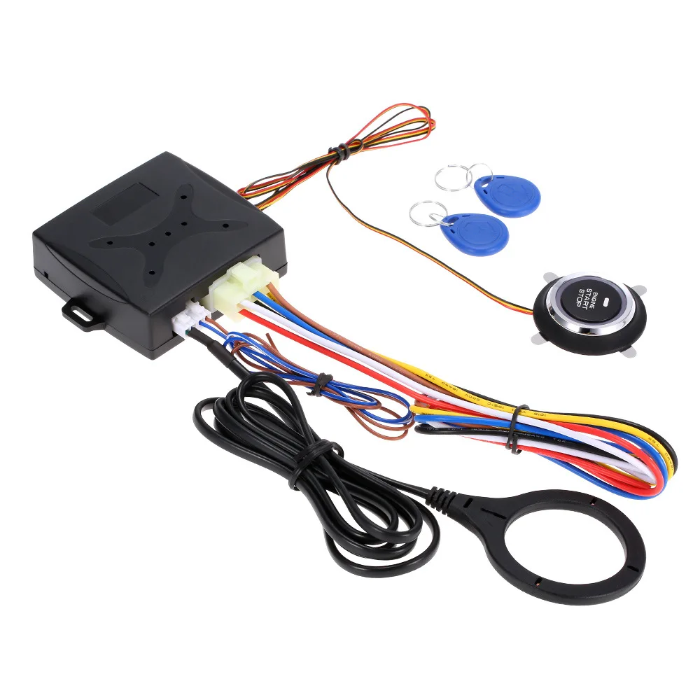 

Кнопка запуска и остановки, запуск одной кнопкой с функцией темного замка, расстояние распознавания индукции, 3 ~ 5 см, автомобильная сигнализация