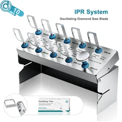 AI-IPR Dental Saw Blades for 4:1/1:1 Orthodontic Contra Angle Handpiece Oscillating Diamond Parts 10pcs/9pcs Mixed Size