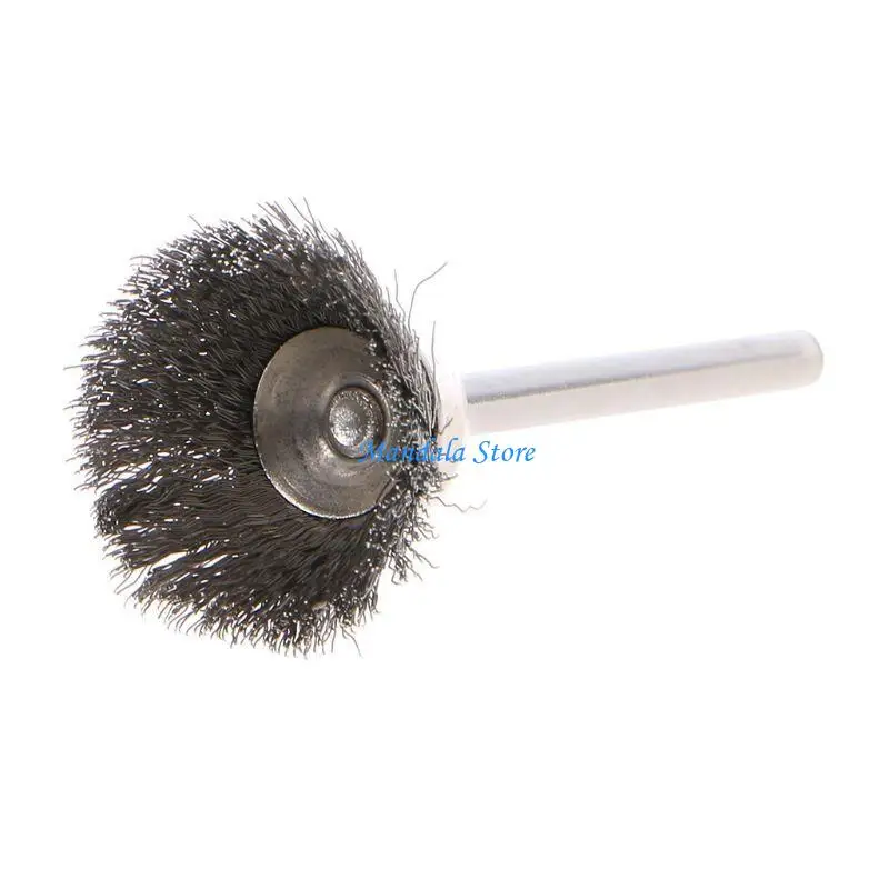 U2JC 10 Pcs Steel Wire Wheel Brushes Set Accessories For Rotary Tool Durable