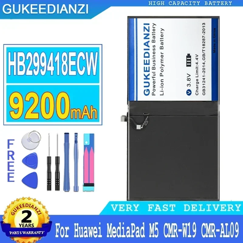 Large Capacity 9200mAh HB299418ECW Battery For Huawei For MediaPad M5 10PRO 10 PRO M6 M5 CMR-W19 CMR-AL