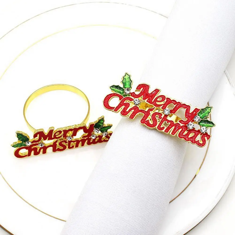 

Holiday Dinner Napkin Holders Elegant Napkin Holders Elegant Enamel Christmas Napkin Rings Xmas Tree Reindeer for Wedding