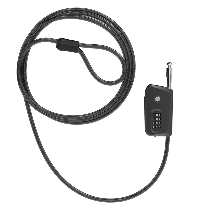 AA90-6Ft Python Cable Lock Heavy Duty Anti Theft Weatherproof, Adjustable Steel Cable Lock