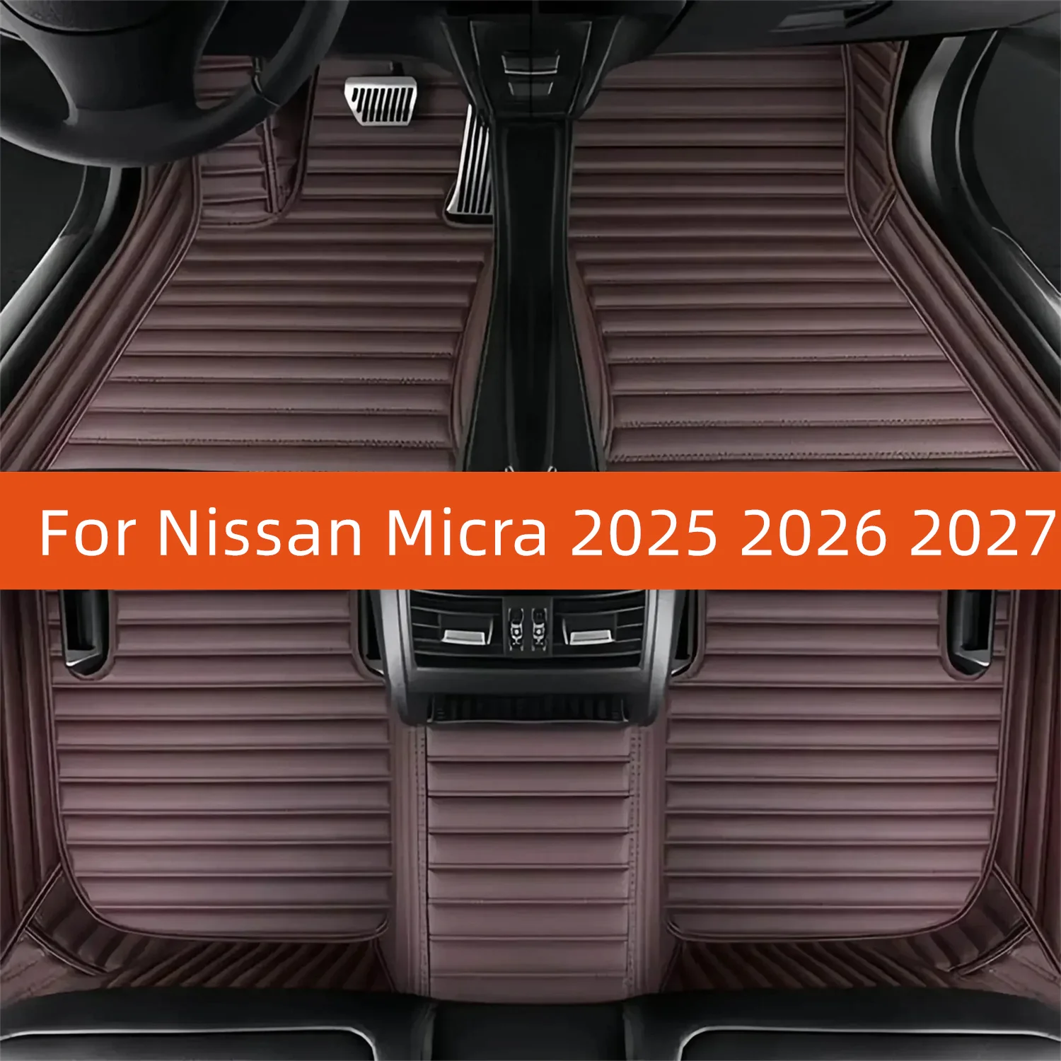 

Custom Leather Car Floor Mat For Nissan Micra 2025 2026 2027 Car Mat Interior Accessories