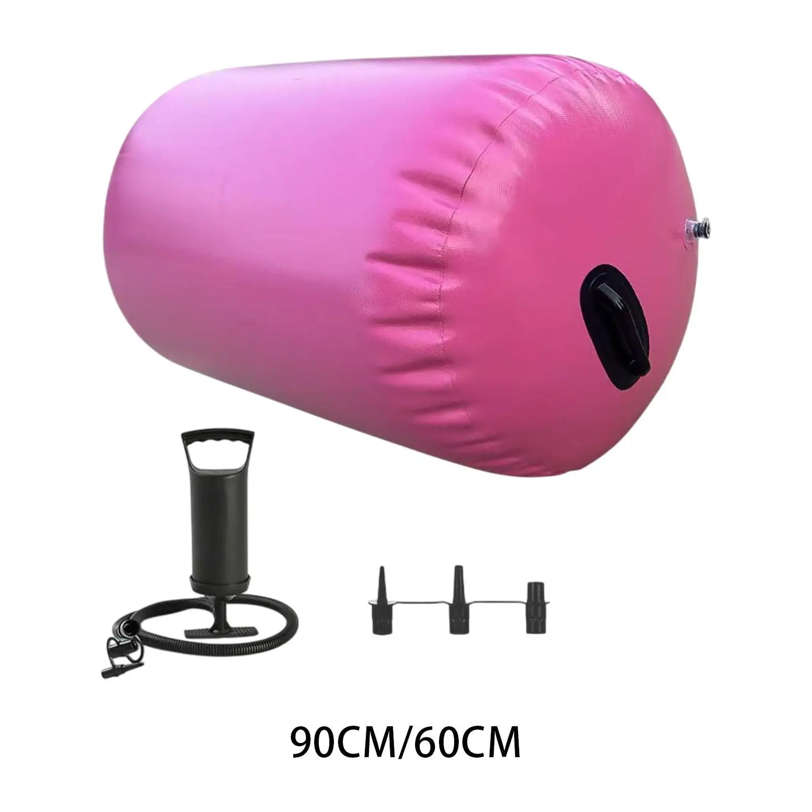 

Inflatable PVC Gymnastics Back Handspring Air Roller with Air Pump for Back Handspring Training Home Yoga Equipment