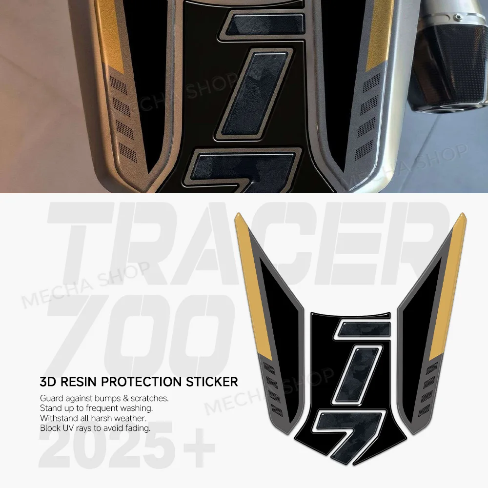 T700 2025 Accessories 3D Epoxy Resin Sticker Protection Sticker Kit For Tenere 700 2025-2026