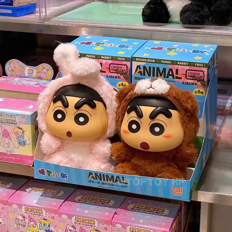 52toys Blindbox Mdoel Crayon Shin-Chan Animal  Plush Figure Mystery Box Vinly Doll Cute Gift For Birthday Christmas New Year