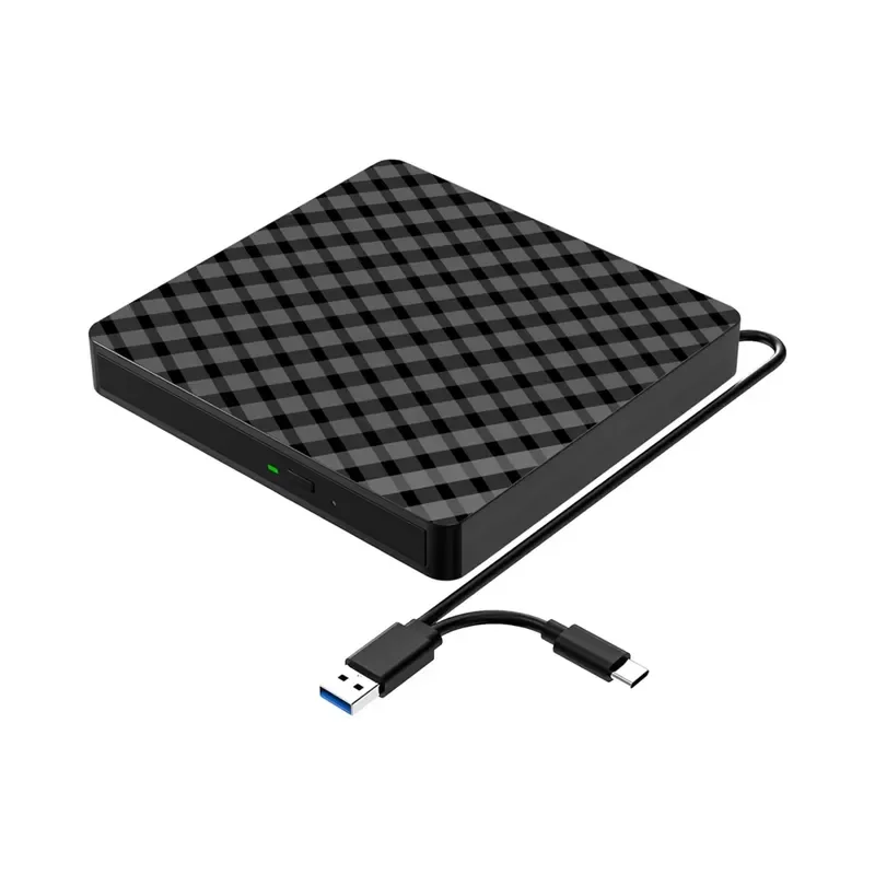 BOLRZO External DVD CD drive, slim USB 3.0 DVD-ROM drive CD/VCD/DVD player 2 MB cache for laptops