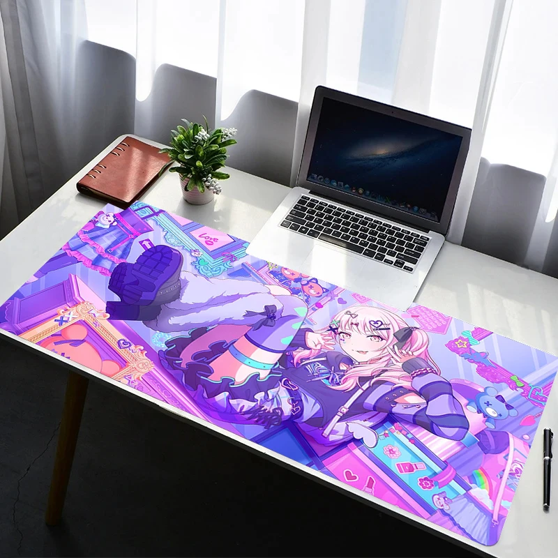 

Mouse Pad PC Non Slip Rubber Cartoon Mousepad Laptop Gamer Cabinet Keyboard Pad Anime Girl Office Computer Gaming Desk Mouse Mat