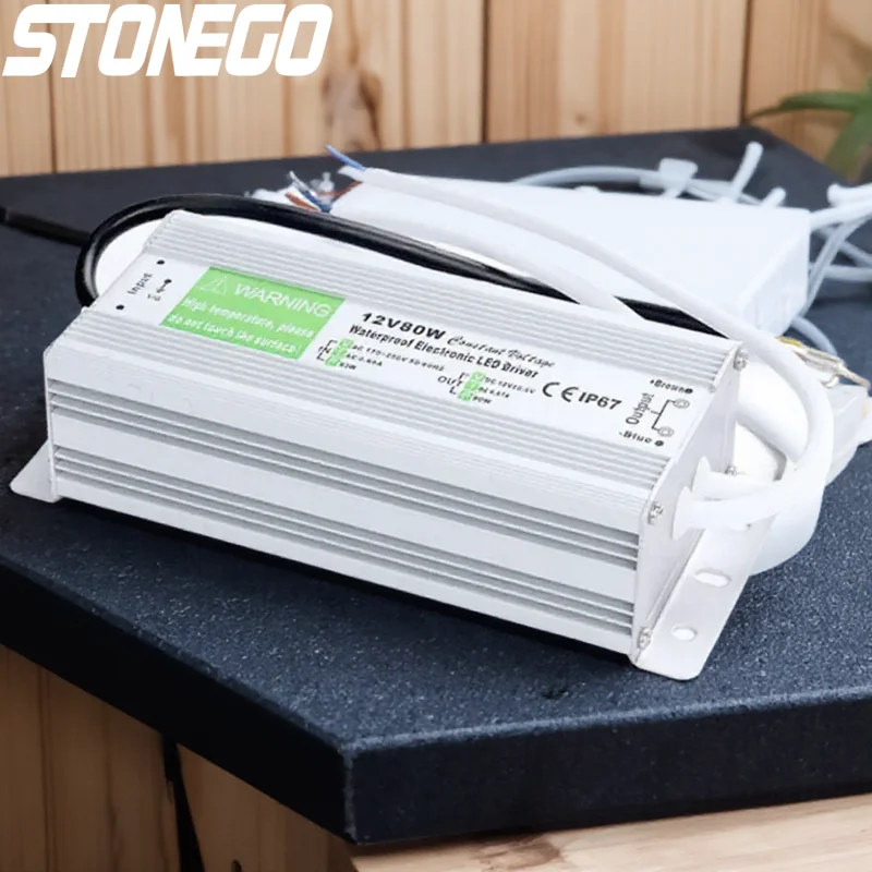 12v-24v-20w-60w-dc-ledライトボックス用トランス-ip67防水スイッチング電源ドライバー（発光看板用）