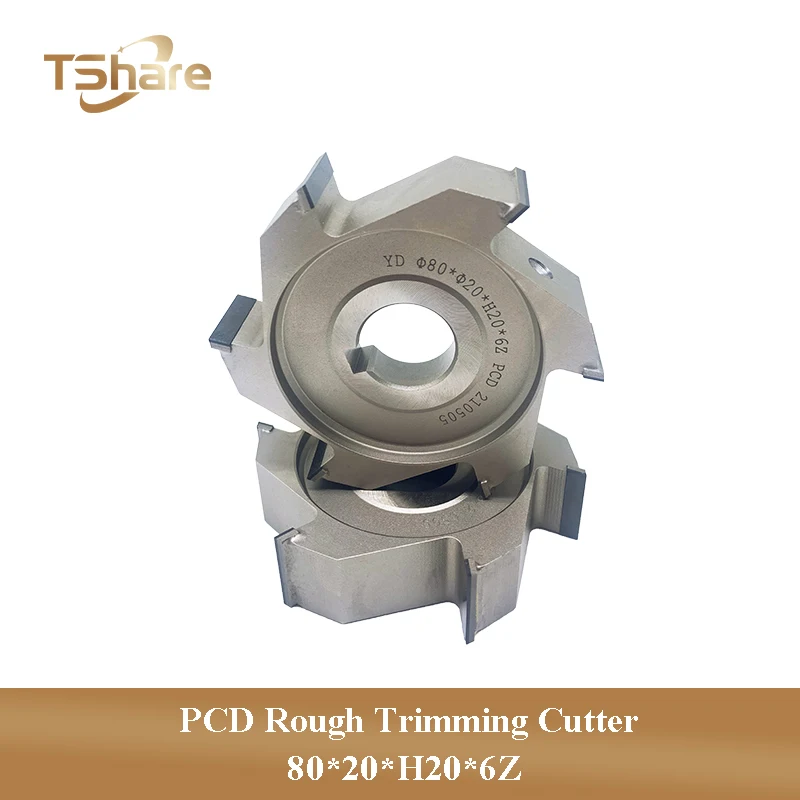 2 قطعة نوع الماس 80x20xH20x6Z PCD قاطع التشذيب الخام لآلة ربط الحواف #1