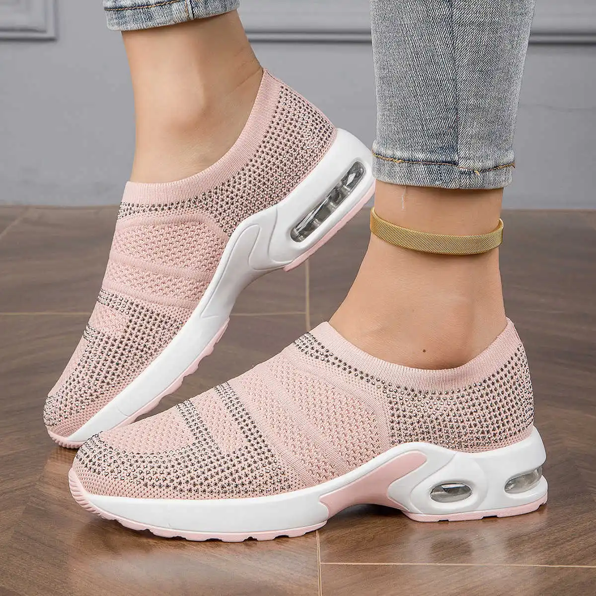 Mocasines cálidos antideslizantes para mujer, zapatos deportivos, zapatillas de deporte para mujer, zapatillas de deporte para mujer, oferta de bienvenida clásica de alto nivel