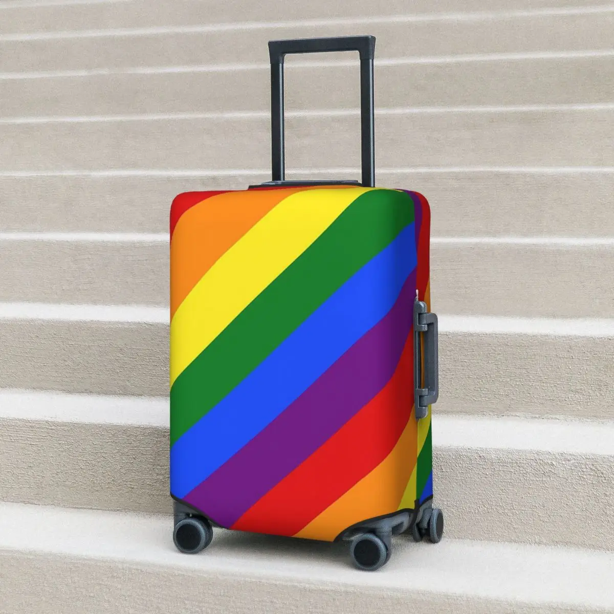 

Gay Pride Flag Suitcase Cover Protection Elastic Travel Luggage Protector Covers for 18-32 Inch