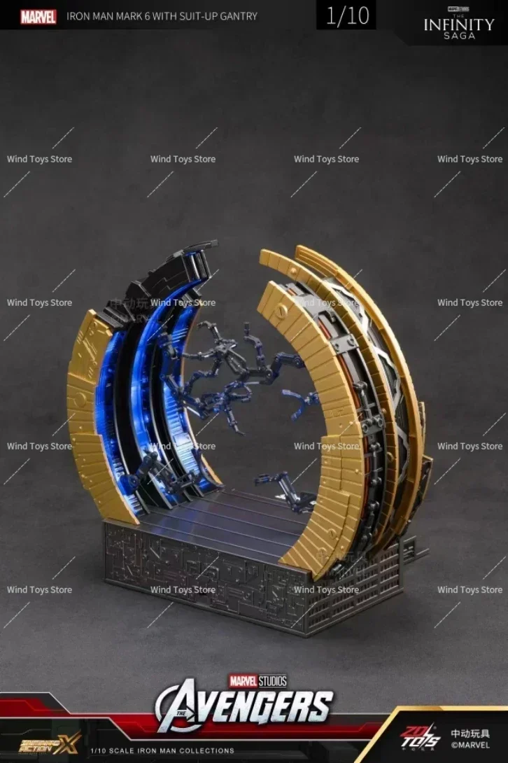 В наличии ZD Железный Человек MK6 с костюмом Gantry, оригинальная модель Тони Старка 1/10, экшн-фигурка, Коллекционная игрушка в подарок