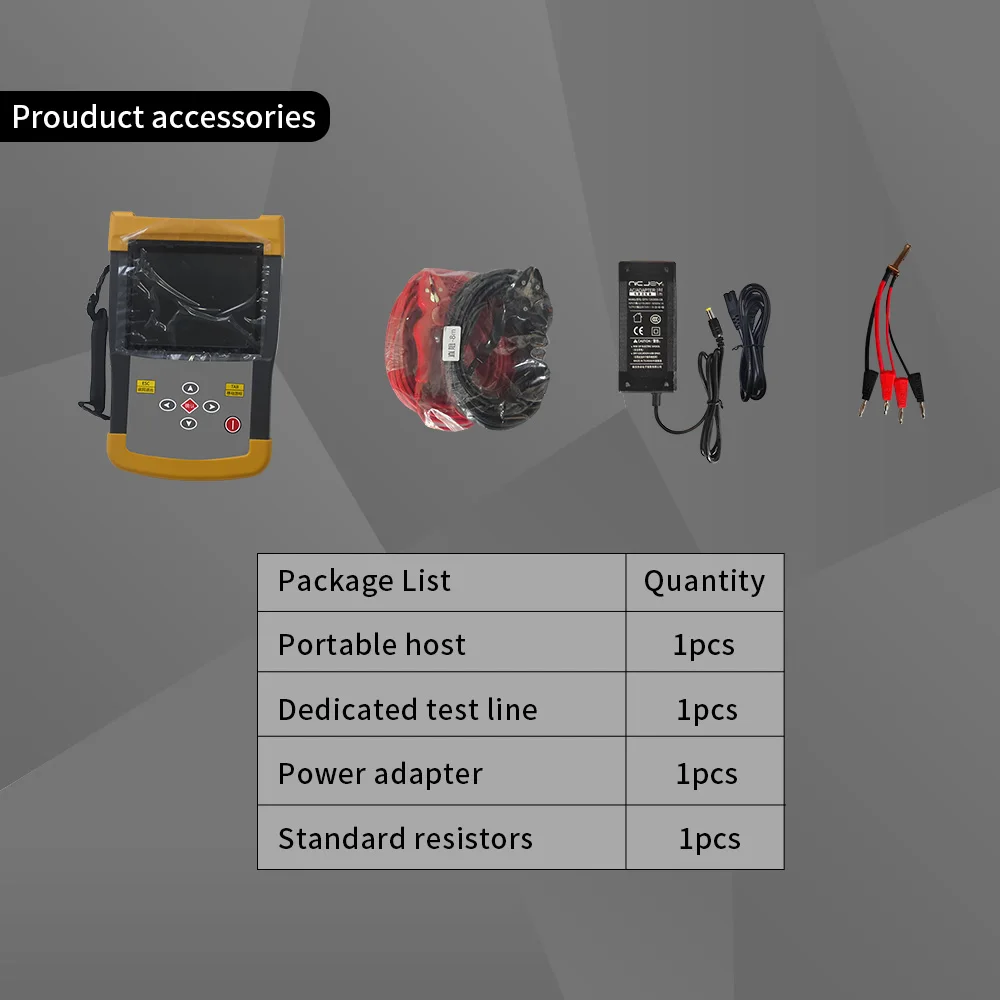 Portable Handheld Transformer DC Resistance Tester with 6-gear Output Current Selection a Maximum Output of 10A