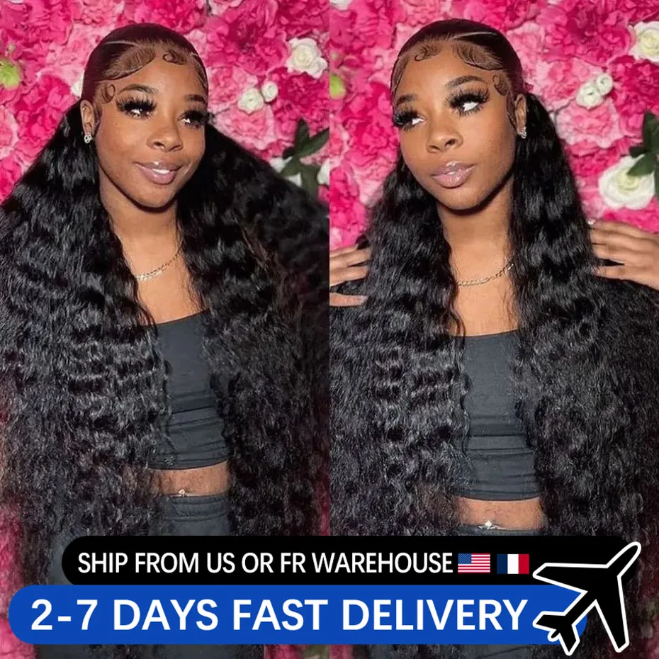 Curly Human Hair Wigs For Women 13x6 Deep Wave Lace Front Wig Glueless 4x4 Lace Closure Wig 13x4 Hd Deep Curly Lace Frontal Wig