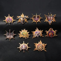 Hot Game Baldur's Gate 3 Pins Rogue Poet Warrior Paladin Brooch Badge Cosplay Prop Men Women Backpack Jewelry Accessories