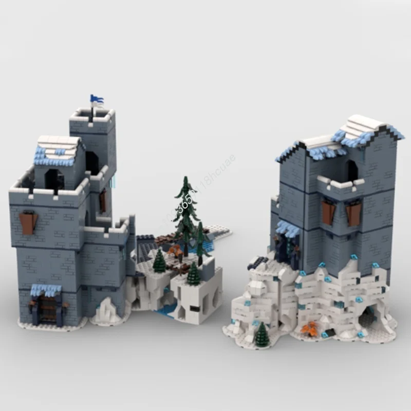 

3866 шт. MOC Snow Guard s Fortress Castleed Модель Строительные блоки Рождественские подарки Сборка творческой идея Кирпичная игрушка Дети День рождения