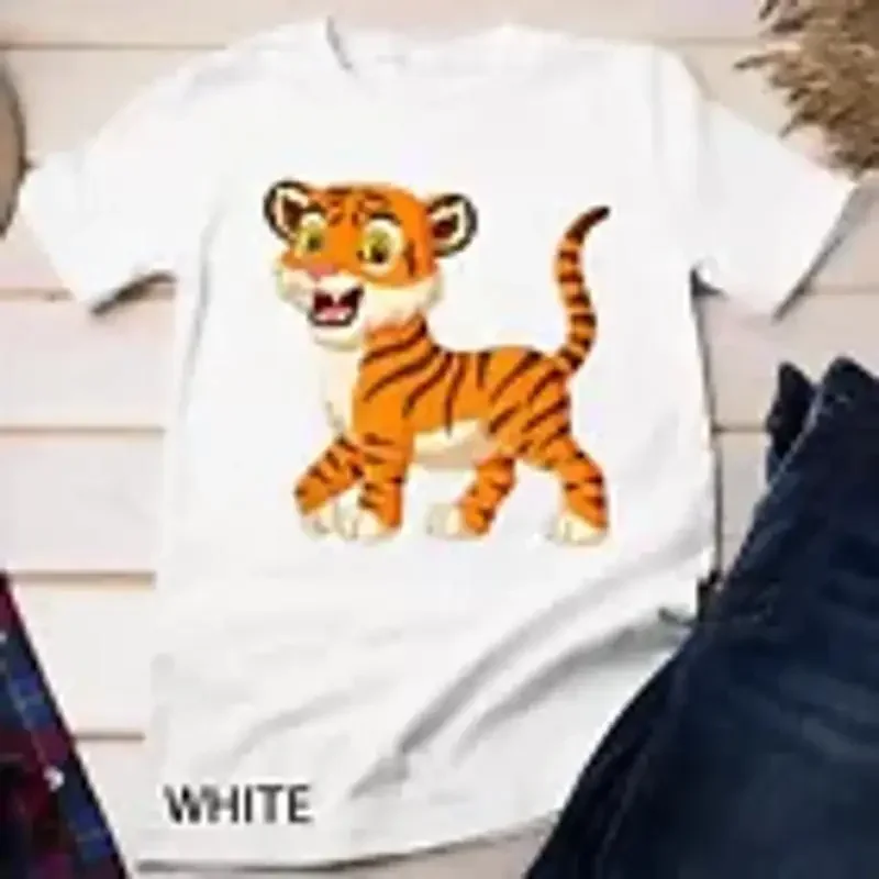 Cute Tiger Kids Unisex T shirt