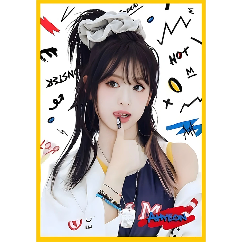 1 قطعة KPOP Babymonster المشارك الساخن صلصة ألبوم عضو ذاتية اللصق ملصقات الحائط AHYEON RUKA RORA غرفة ديكور اللوحة المشجعين الهدايا